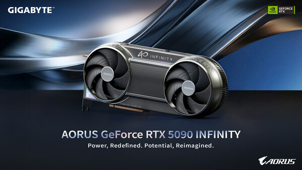 技嘉于 CES 2026 发表精巧设计 AORUS GeForce RTX™ 5090 INFINITY 显卡 以创新散热技术释放极致性能