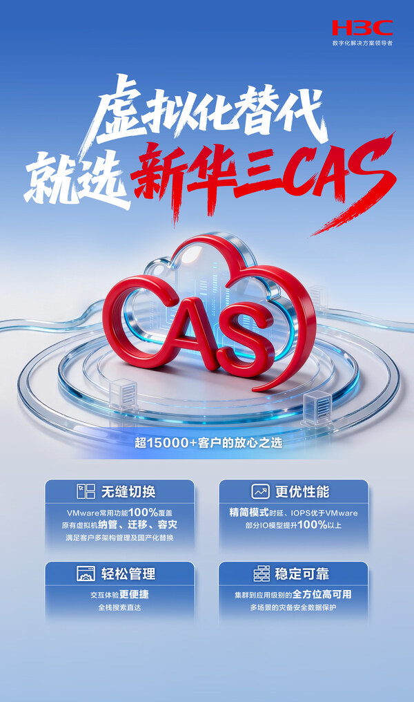 性能更强体验更优，企业级虚拟化首选新华三